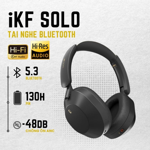 tai nghe ikf solo bluetooth chup tai headphone