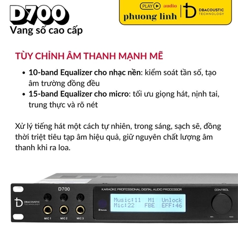 Vang số DBacoustic D700