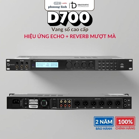 Vang Số DBacoustic D700 – Vang Số Cao Cấp DSP 64-Bit Siêu Sạch Tiếng