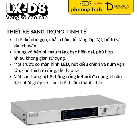 VANG SỐ DBAcoustic LX-D8