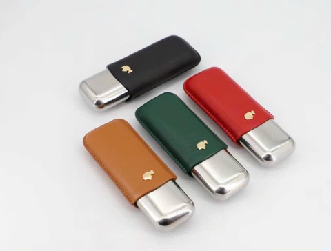 Bao Da - Ống Kim Loại Bọc Thiếc 2 Điếu COHIBA BC19