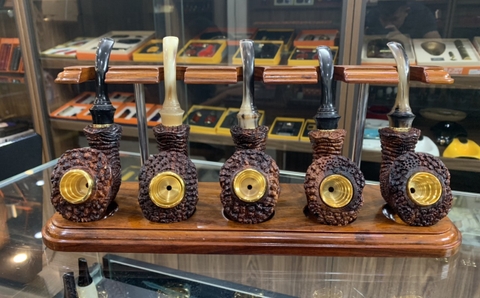 Tẩu bắt tóp cigar gỗ Cẩm Lai kiểu dáng độc lạ Freesize ring 42-60