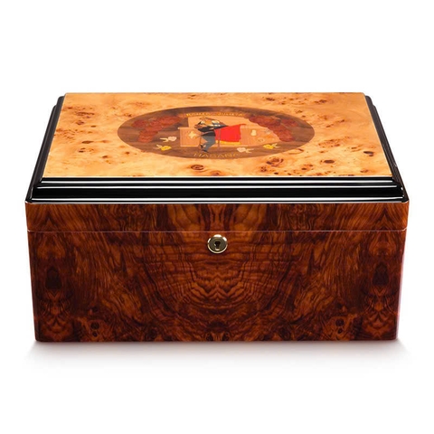Hộp Bảo Quản Xì Gà Romeo y Julieta Cao Cấp 80-100 Điếu | Humidor Gỗ Cedar Sang Trọng