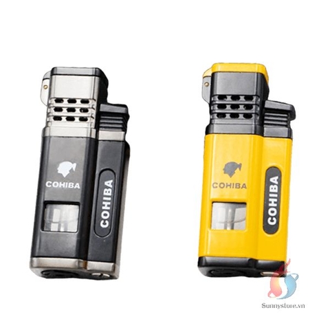 Bật lửa khò 4 tia kèm đục Cohiba H138