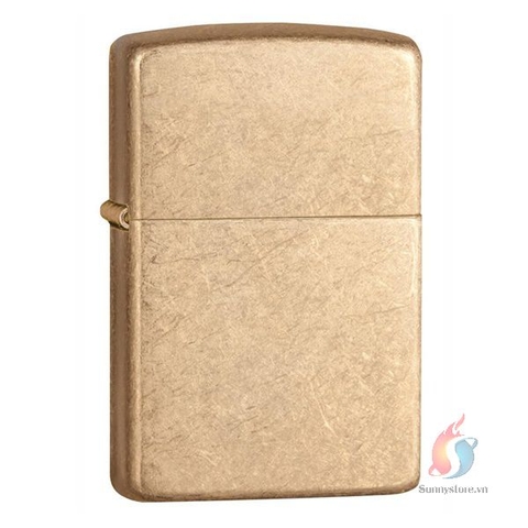 Bật Lửa Zippo Trơn Armor Vàng Cổ Tumbled 28496