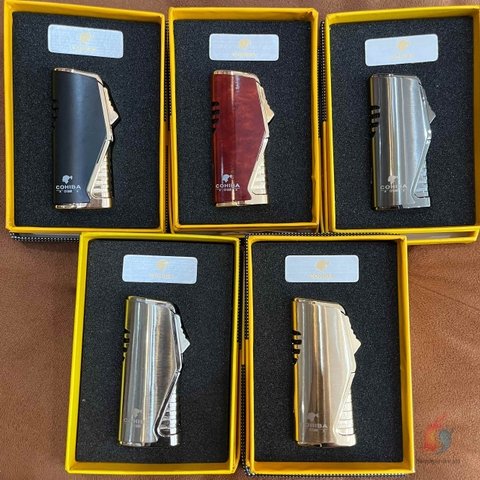 Bật Lửa Khò 3 Tia Kèm Đục Cohiba COB581