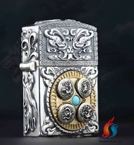 Bật Lửa Zippo Chủ Đề Tứ Linh Ngọc