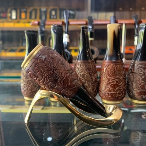 Bắt tóp cigar gỗ trắc đỏ freesize ring 42-58