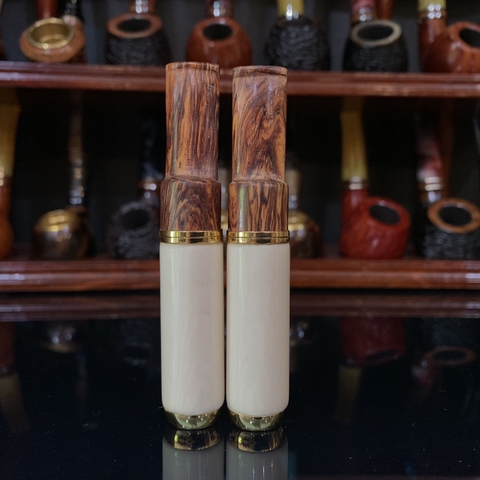 Tẩu bắt tóp cán gỗ Cẩm size nhỏ