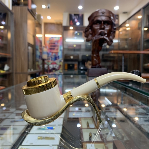 Tẩu bắt tóp cigar ngà voi Freesize ring 42-60