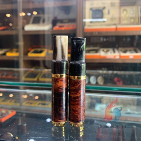 Bắt tóp cigar mini gỗ Cẩm Lông Chuột