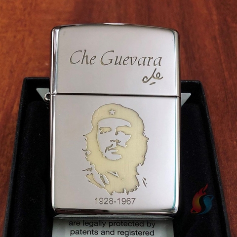 Bật Lửa Zippo Chrome bóng Khắc CHE GUEVARA 2 Màu