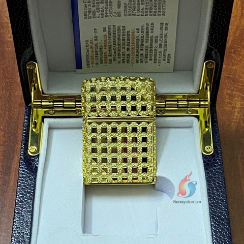 Zippo Eblem Hoa Văn Đồng Tiền Phong Thuỷ