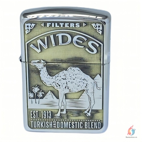 Bật Lửa Zippo Chủ Đề WIDES Chrome 2 Màu