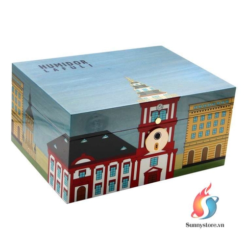 Hộp Bảo Quản Cigar Lafuli Sơn Mài Trang Bị Khoá Vân Tay