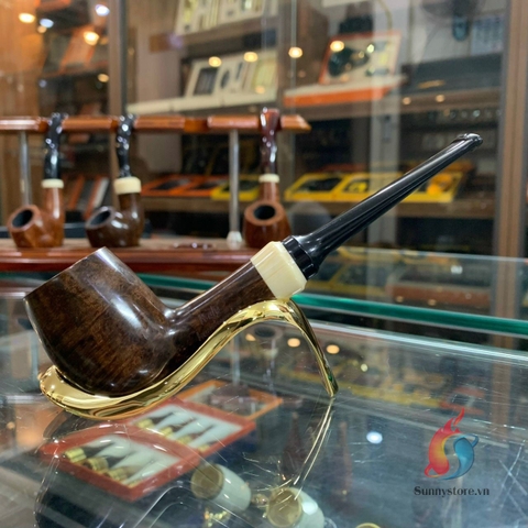 Tẩu thuốc sợi Handmade Italy gỗ Thạch nam ring 50-52 i3