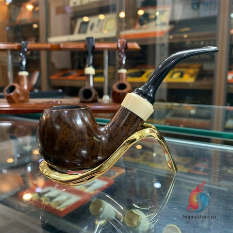 Tẩu thuốc sợi Handmade Italy gỗ Thạch nam ring 50-52 i4