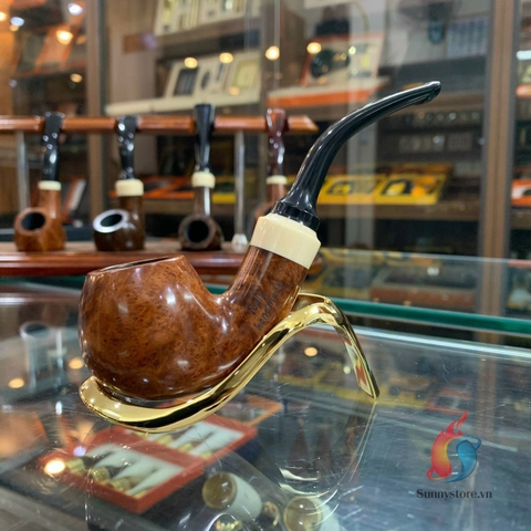 Tẩu thuốc sợi Handmade Italy gỗ Thạch nam ring 50-52 i5