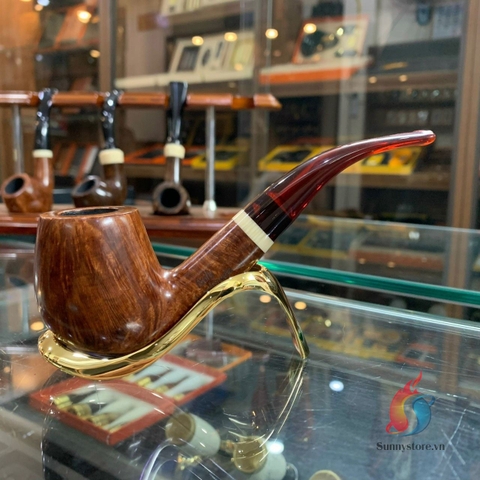 Tẩu thuốc sợi Handmade Italy gỗ Thạch nam ring 50-52 i9