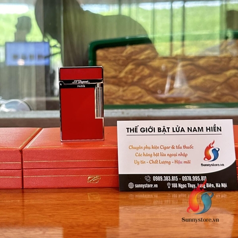 Bật Lửa S.T Dupont F16 viền bạc