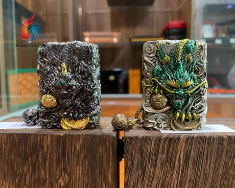 Bật lửa Zippo Tỳ Hưu cầm vàng