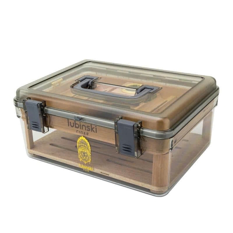 Hộp bảo quản cigar 3 tầng trong suốt tinh tế YJA-60046 loại 50 điếu