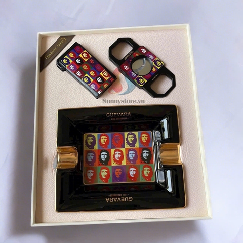 Set 3 món hình lãnh tụ Guevara ( gạt tàn, khò, dao cắt)