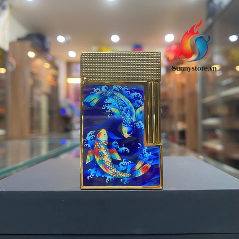 Bật lửa S.T.Dupont Line 2 Cá Chép Phong Thủy (Lửa Tai Thỏ )