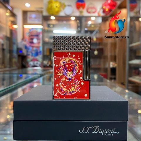 Bật Lửa S.T.Dupont Dragon HongKong Limited Edition- Lửa Tai Thỏ