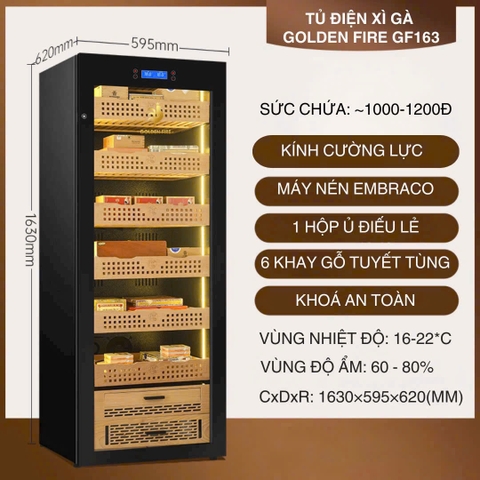 Tủ điện xì gà Golden Fire GF163