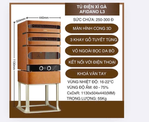Tủ điện xì gà Afidano L3