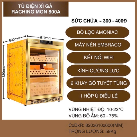 Tủ Điện Xì Gà Raching MON 800A