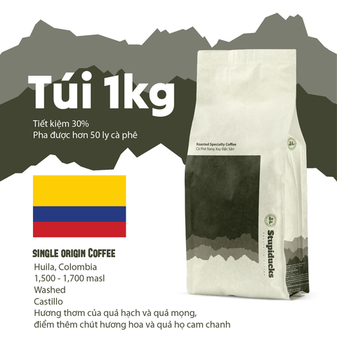 Arabica Castillo Colombia Huila Volcano Supremo Sc 17/18 Washed - Stupiducks Specialty Coffee