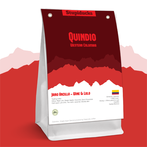 Arabica Specialty Colombia Jairo Arcila Quindio Wine & Lulo - Stupiducks Specialty Coffee