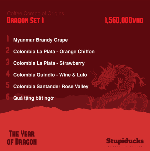 Year of Dragon - Dragon Coffee Sets - Stupiducks Coffee Combo of Origins