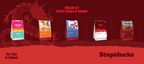 Year of Dragon - Dragon Coffee Sets - Stupiducks Coffee Combo of Origins