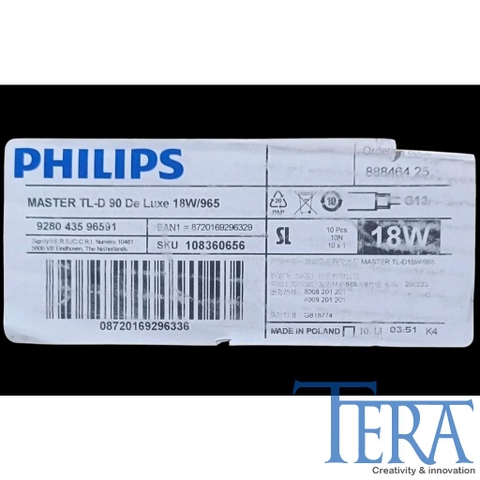 Bóng đèn soi màu Philips Master TL-D 90 DeLuxe 18W/965 G13