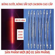 Bóng sưởi, Bóng sấy SỢI CACBON cao cấp 32cm - 220V - 1000W