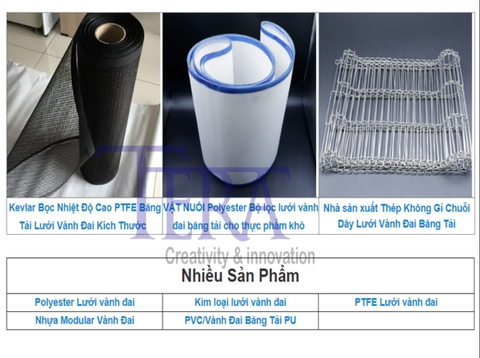 Lưới băng tải chịu nhiệt.