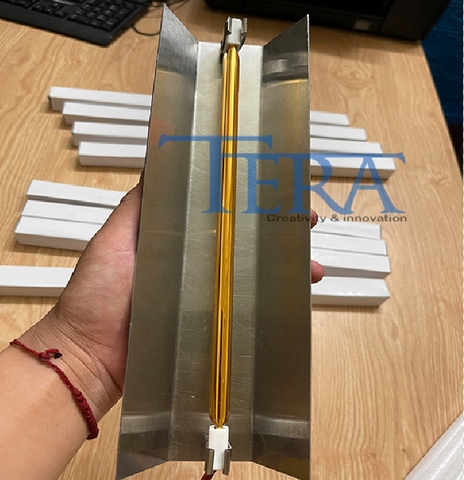 Máng Inox cho bóng đèn sấy Hồng Ngoại chiều dài 350mm