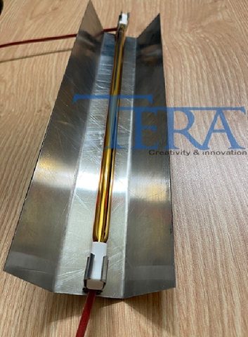 Máng Inox cho bóng đèn sấy Hồng Ngoại chiều dài 350mm