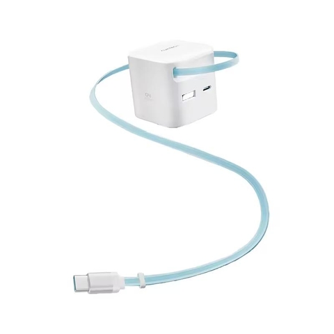 Củ sạc nhanh mini CUKTECH AD653W có cáp thu gọn 67W