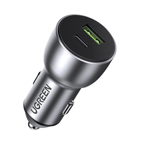 Tẩu sạc Ô tô Ugreen 60980 (1 Cổng USB A + 1 Cổng USB C, 36W)