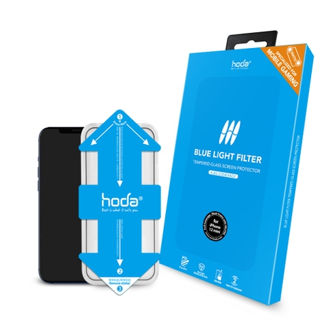 Miếng dán cường lực HODA 2in1 bảo vệ mắt và chống bám vân tay cho iPhone 12 series