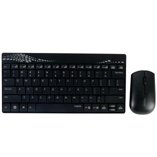 Bộ Phím Chuột Rapoo 8000M USB-Wireless - Black