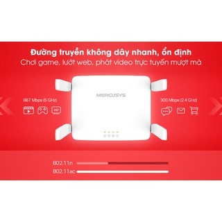 Bộ Phát Wifi Mercusys AC10 Dual Band Tốc Độ 1200Mbps