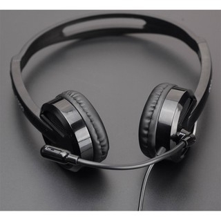 Tai Nghe Có Dây Chụp Tai Rapoo H100 (Black) - Thiết Kế Tối Ưu Cho Cảm Giác Êm Tai