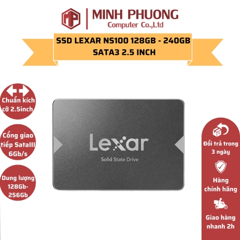 Ổ Cứng SSD Lexar NS100 128GB - 240GB Sata3 2.5 Inch