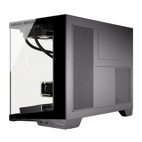Vỏ Máy Tính Kenoo Esport MCK600 Màu Đen – Case Gaming M-ATX, Hỗ Trợ VGA 410mm, Tản Nhiệt Nước 360mm