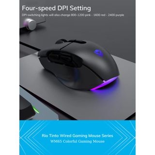 Chuột Gaming LAPOP WM65 Có Dây Full LED